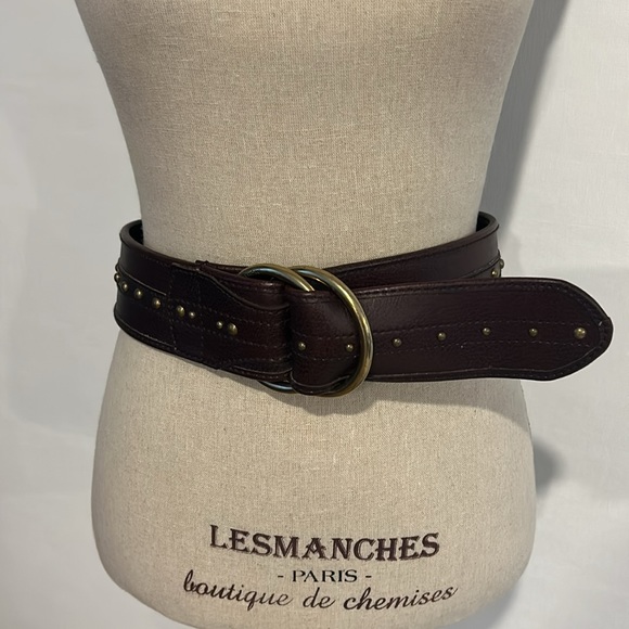 Michael Kors Wide Leather Belt - Picture 5 of 11